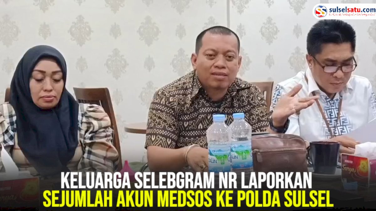 VIDEO: Keluarga Selebgram NR Laporkan Sejumlah Akun Medsos ke Polda Sulsel