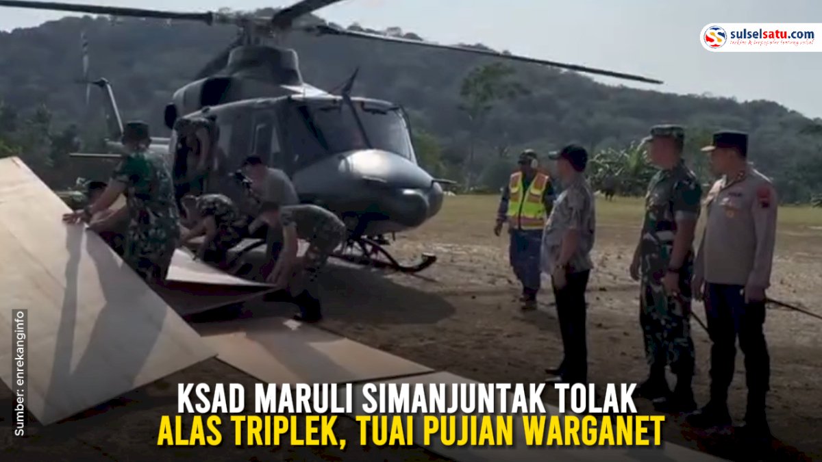 VIDEO: KSAD Maruli Simanjuntak Tolak Alas Triplek, Tuai Pujian Warganet