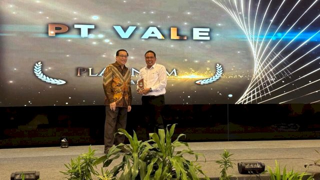 PT Vale raih penghargaan Platinum dan Gold di Intechsea. Foto: Istimewa. 