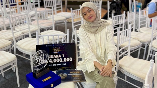 Mahasiswa Kalla Institute yang meraih juara 1 QRIS Digi Fest 2025 Bank Indonesia. Foto: Istimewa.