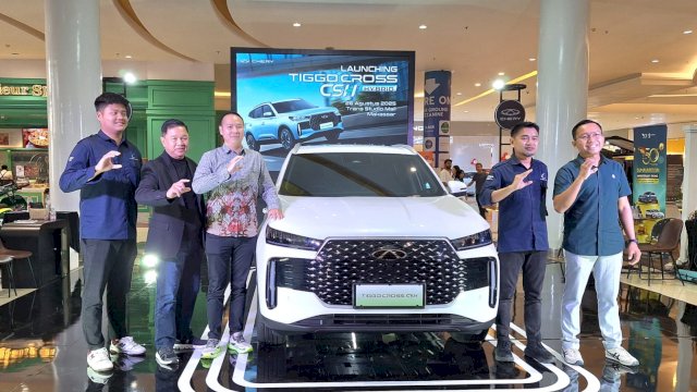 Peluncuran Chery TIGGO Cross CSH Hybrid dan 1.5T di TSM Makassar. Foto: Sri Wahyu Diastuti / Sulselsatu.com.