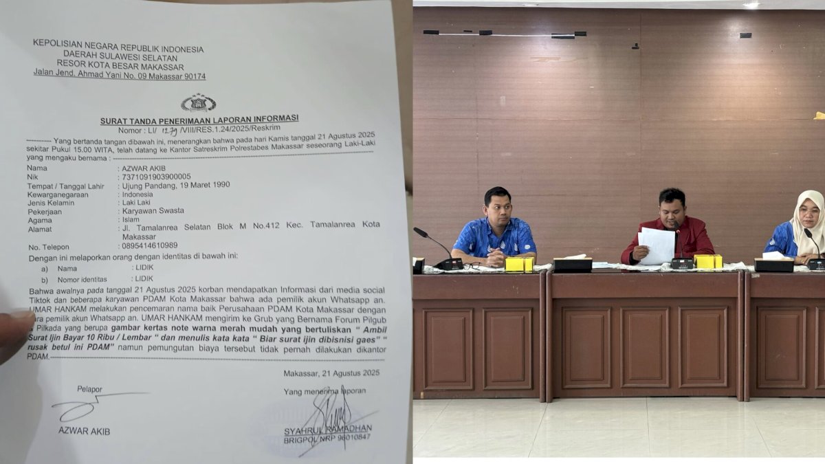 Jaga Kredibilitas, PDAM Makassar Laporkan Penyebaran Informasi Menyesatkan