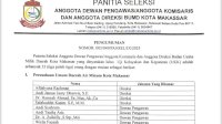 33 Peserta Lolos UKK Seleksi Direksi dan Dewan Pengawas BUMD Makassar