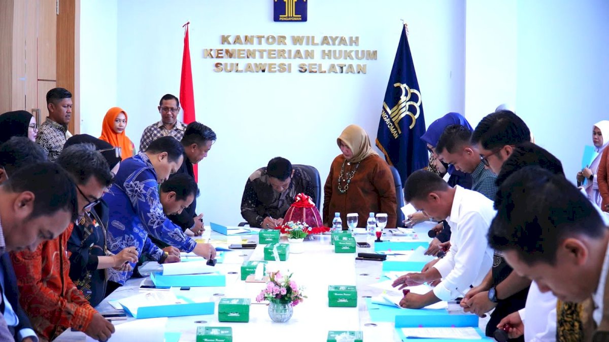 Penandatanganan Adendum Kontrak OBH, Kakanwil Andi Basmal Tegaskan Prinsip Akuntabilitas dan Transparansi