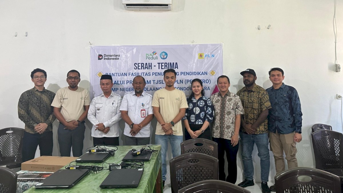 Dukung Digitalisasi Pendidikan, PLN UIP Sulawesi Beri Fasilitas Belajar TIK SMP Negeri 5 Bolaang