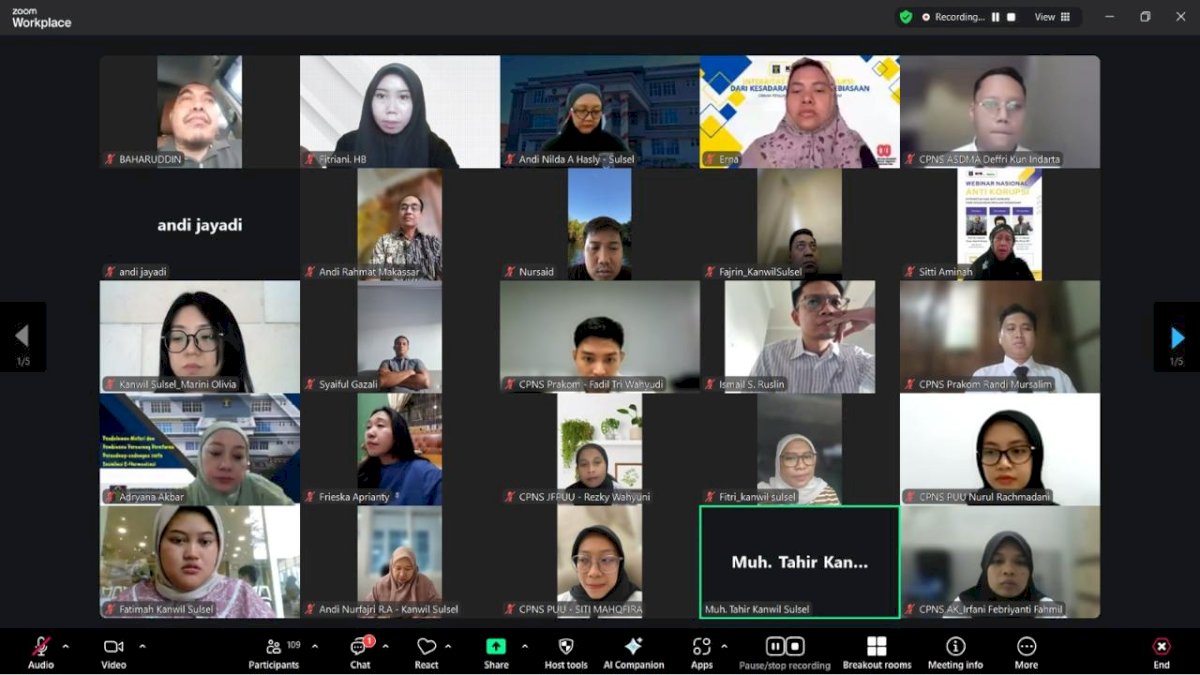 Kabid AHU Ingatkan Kebersihan dan Komitmen Bersama Bangun Zona Integritas WBBM