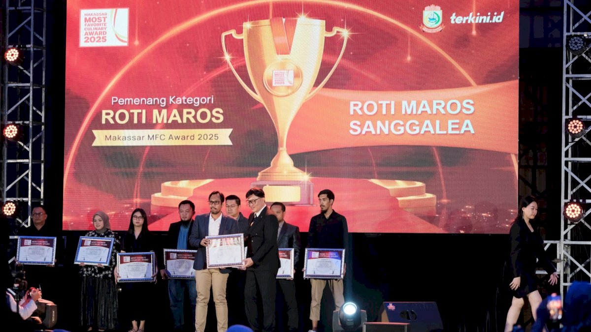 Roti Maros Sanggalea Kembali Raih Penghargaan Most Favorite Culinary Award 2025