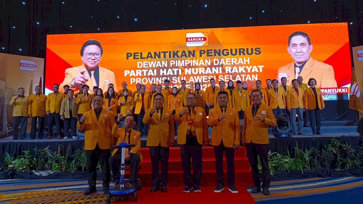 Hanura Sulsel Rampungkan Pelantikan, Andi Muhammad Agendakan Keliling Daerah Gelar Muscab