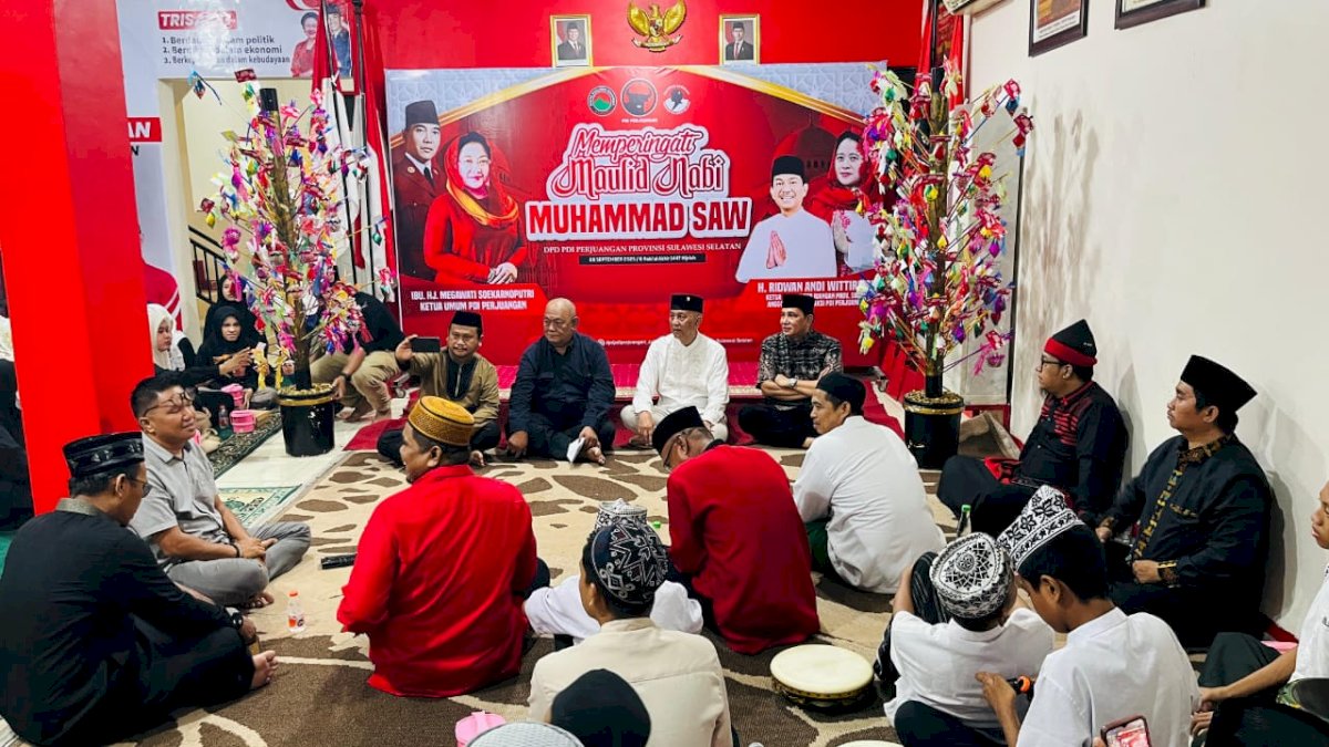 Maulid Nabi 2025, PDI Perjuangan Sulsel Ajak Kader Teladani Akhlak Rasulullah