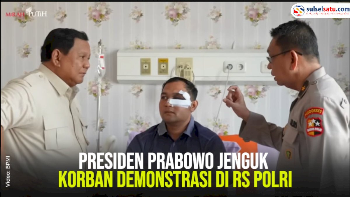 VIDEO: Presiden Prabowo Jenguk Korban Demonstrasi di RS Polri