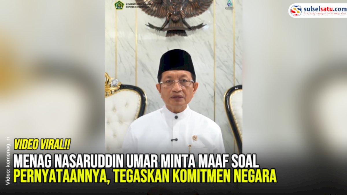 VIDEO: Menag Nasaruddin Umar Minta Maaf soal Pernyataannya, Tegaskan Komitmen Negara