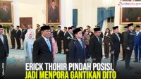VIDEO: Erick Thohir Pindah Posisi, Jadi Menpora Gantikan Dito
