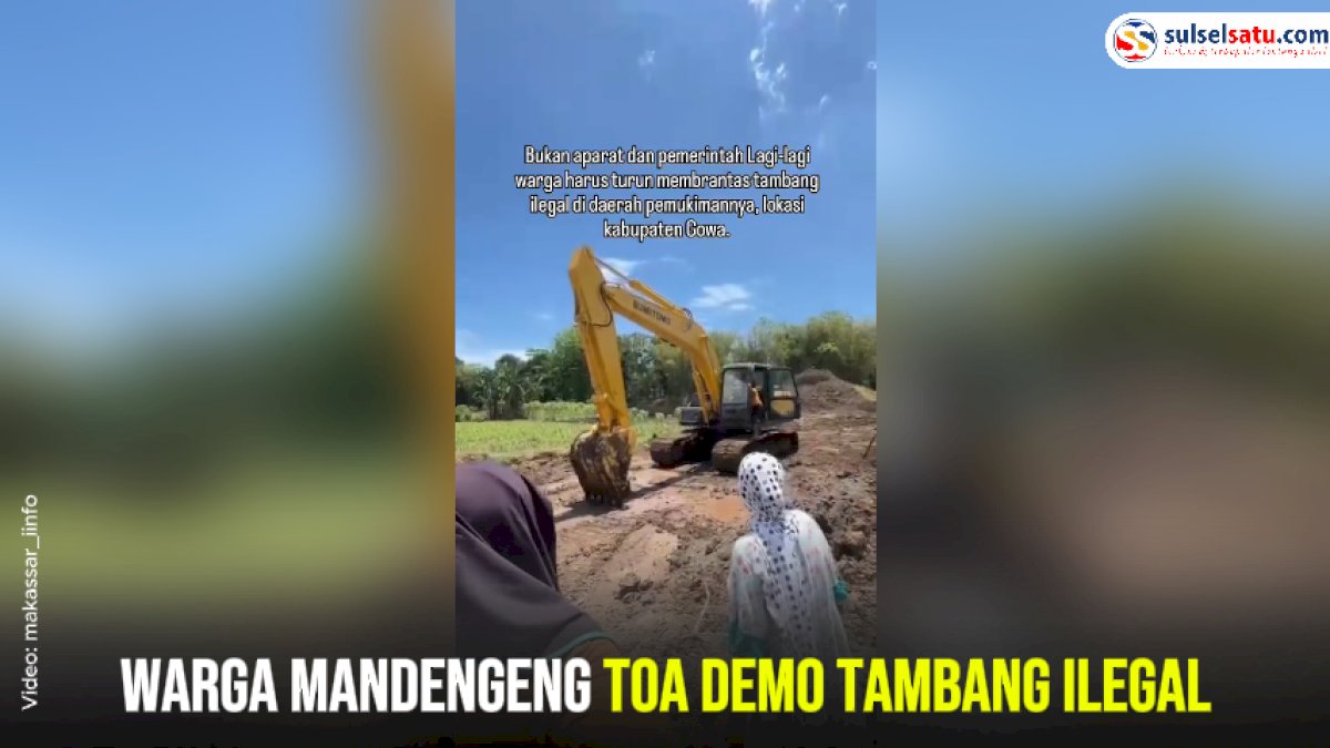 VIDEO: Warga Mandengeng Toa Demo Tambang Ilegal