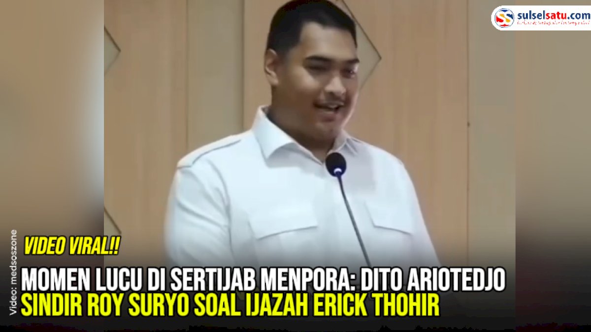 VIDEO: Momen Lucu di Sertijab Menpora: Dito Ariotedjo Sindir Roy Suryo soal Ijazah Erick Thohir
