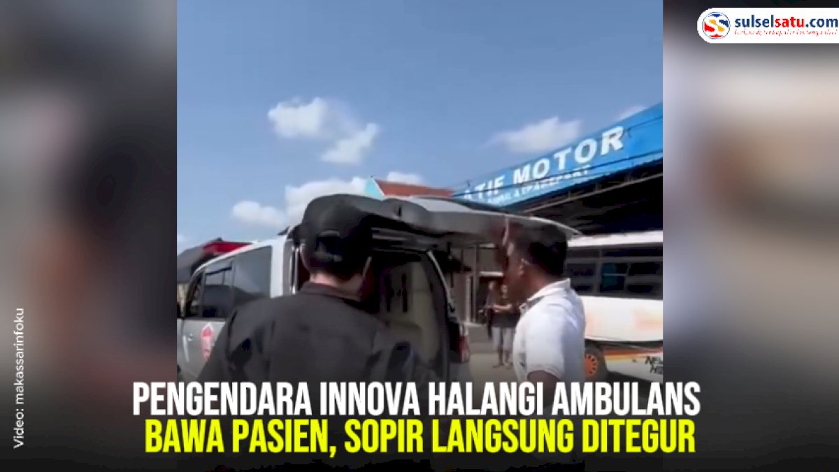 VIDEO: Pengendara Innova Halangi Ambulans Bawa Pasien, Sopir Langsung Ditegur