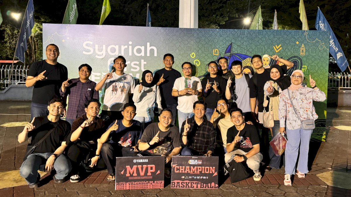 Tim Bola Basket Bank Sulselbar Juara Pertama Basket Ball 3×3 Competition Covid-19 Regional Sulsel