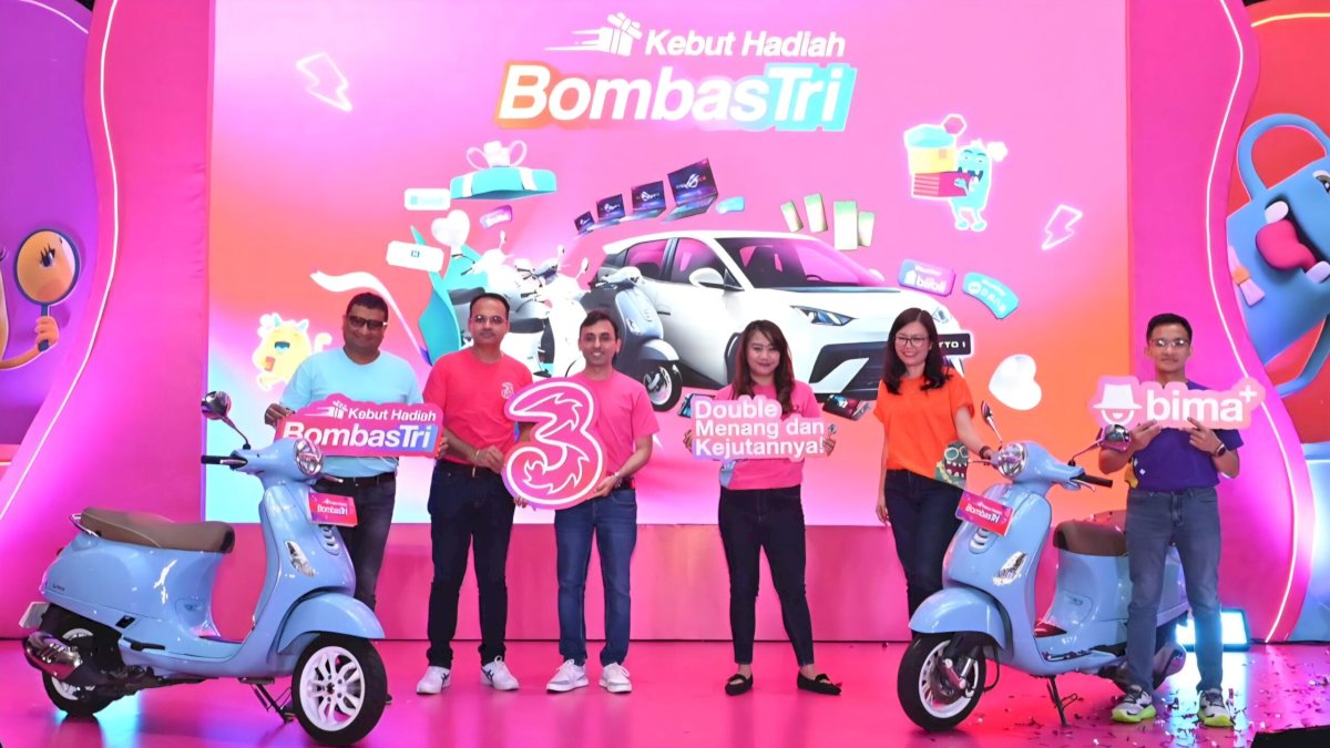 Kebut Hadiah BombasTri Siapkan Hadiah Eksklusif Tanpa Diundi, Ada Mobil BYD Menanti