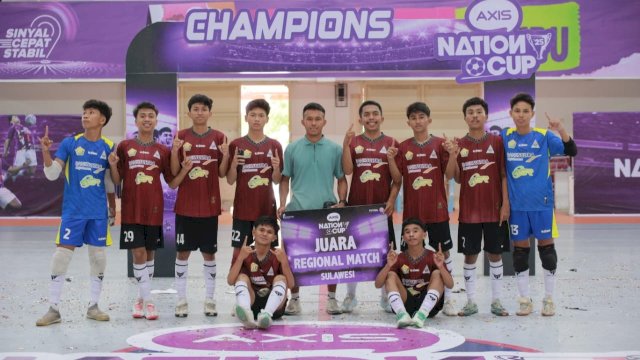 Tim futsal SMAN 2 Raha yang berhasil menuju grand final AXIS Nation Cup 2025. Foto: Istimewa.