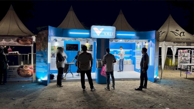 Booth PT Vale di ajang Gebyar UMKM Sultra. Foto: Istimewa.