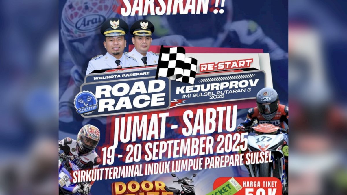Road Race Kejurprov Sulsel Putaran 3, Parepare Jadi Magnet Sport Tourism