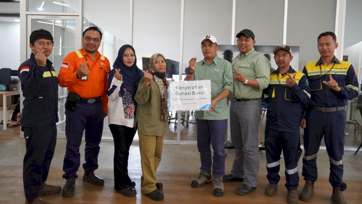 PT Vale Donasi Buku, Tingkatkan Minat Baca Generasi Emas