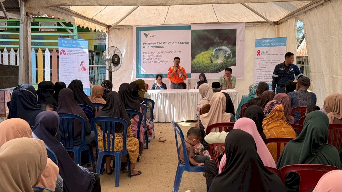 Sosialisasi Pencegahan HIV-AIDS dan TB, PT Vale Wujudkan Kolaka Sehat, Bersih, dan Berdaya
