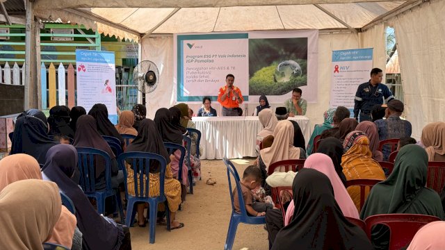 PT Vale IGP Pomalaa sosialisasi pencegahan HIV-AIDS dan TB di Kolaka. Foto: Istimewa.