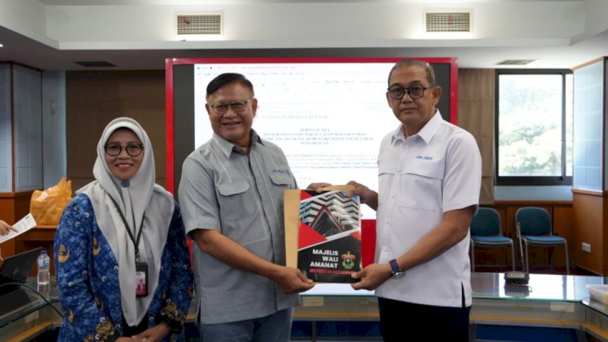 PPR Unhas Serahkan Nama Bakal Calon Rektor Periode 2026–2030