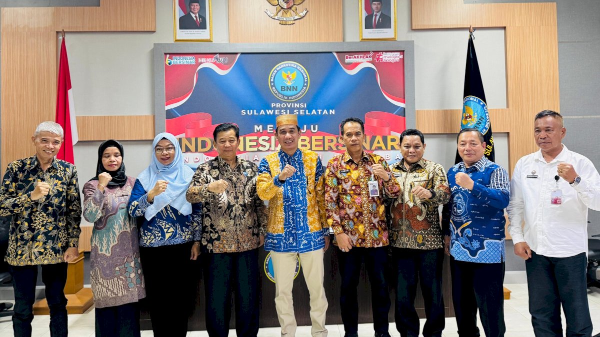 Reses di BNNP Sulsel, Anggota DPR RI Rudianto Lallo Minta Fokus Kejar Pengedar dan Bandar Narkoba