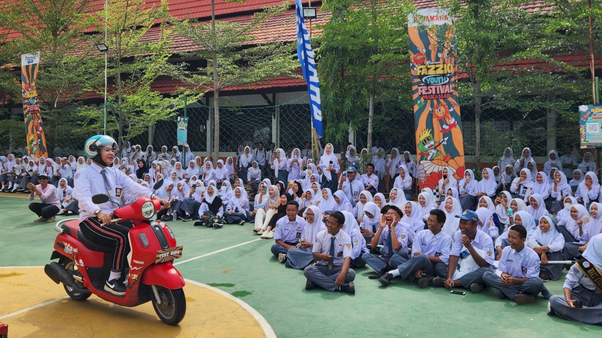 SJAM Lanjutkan Roadshow Fazzio Youth Festival di Sasar SMAN 9 dan SMKN 4 Gowa