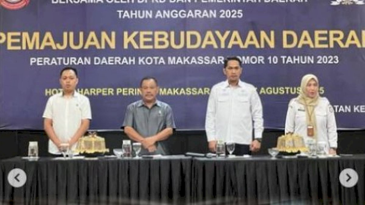 Kadis Kebudayaan Makassar Jadi Narasumber Sosialisasi Perda Pemajuan Kebudayaan Daerah Angkatan VII