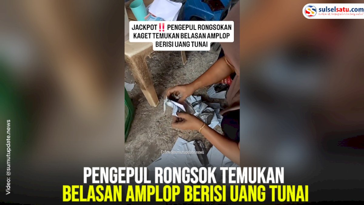 VIDEO: Pengepul Rongsok Temukan Belasan Amplop Berisi Uang Tunai