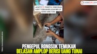 VIDEO: Pengepul Rongsok Temukan Belasan Amplop Berisi Uang Tunai