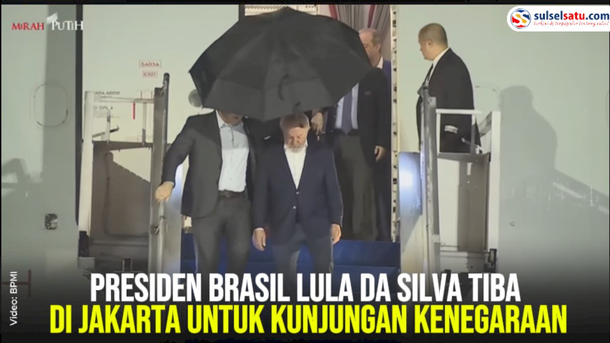 VIDEO: Presiden Brasil Lula da Silva Tiba di Jakarta untuk Kunjungan Kenegaraan
