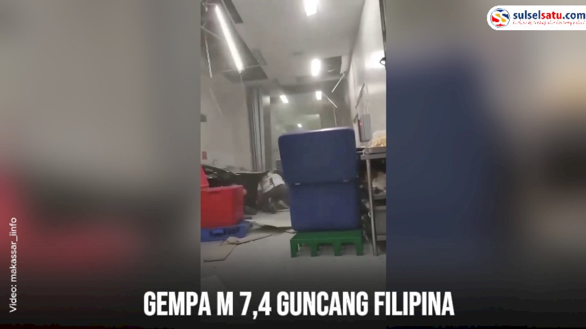 VIDEO: Gempa M 7,4 Guncang Filipina