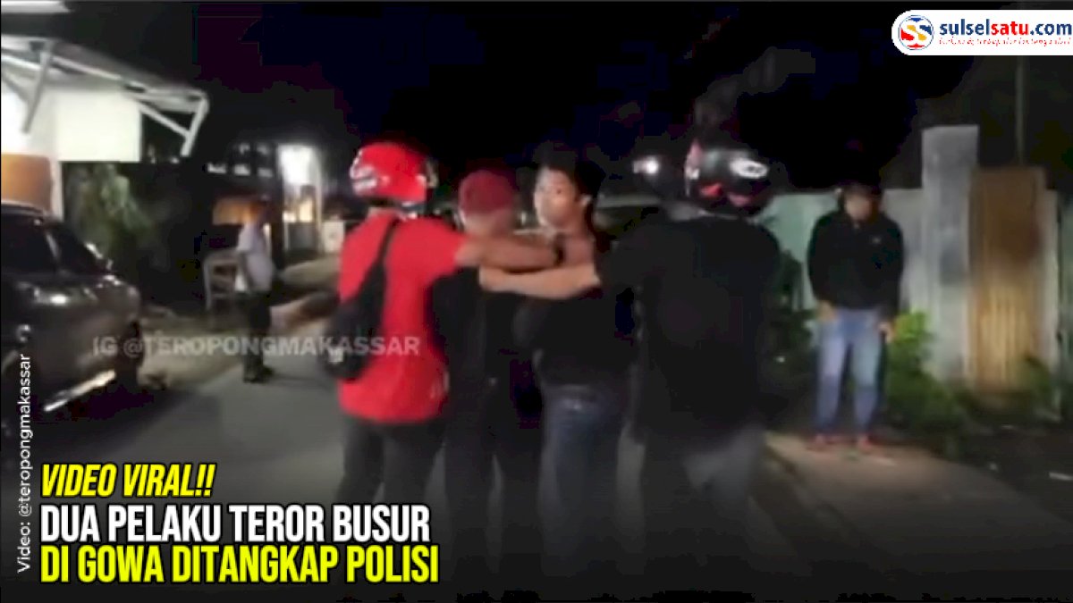 VIDEO: Dua Pelaku Teror Busur di Gowa Ditangkap Polisi