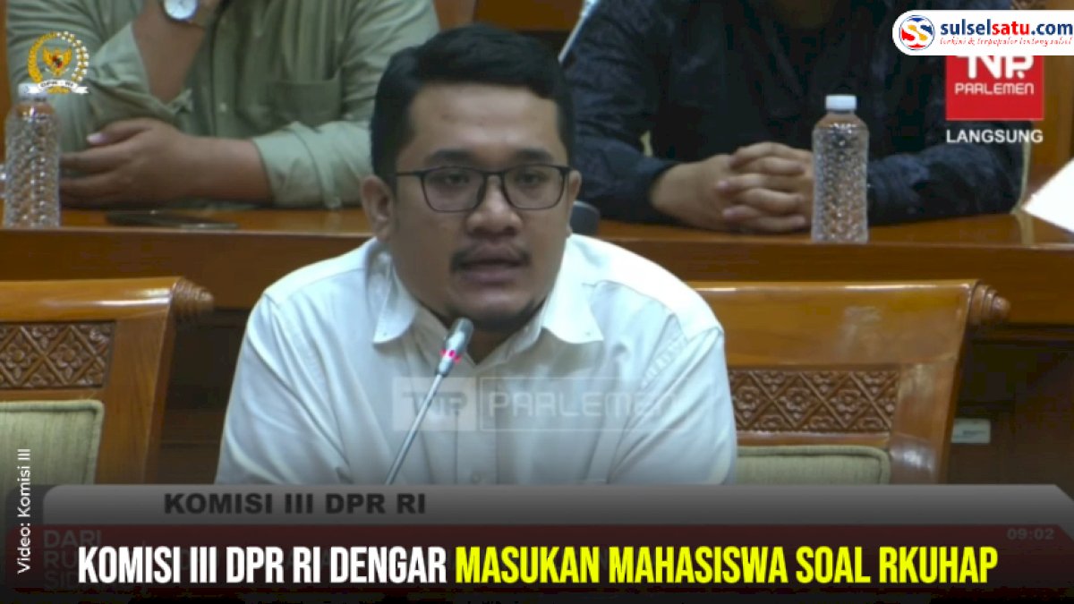 VIDEO: Komisi III DPR RI Dengar Masukan Mahasiswa Soal RKUHAP