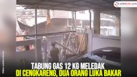 VIDEO: Tabung Gas 12 Kg Meledak di Cengkareng, Dua Orang Luka Bakar