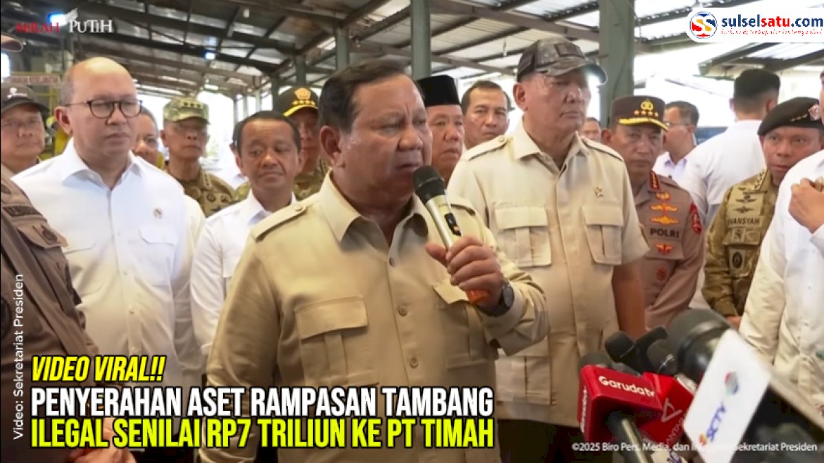 VIDEO: Penyerahan Aset Rampasan Tambang Ilegal Senilai Rp7 Triliun ke PT Timah