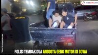 VIDEO: Polisi Tembak Dua Anggota Geng Motor di Gowa