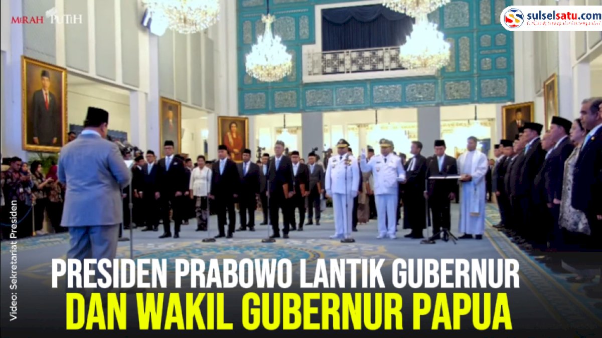 VIDEO: Presiden Prabowo Lantik Gubernur dan Wakil Gubernur Papua