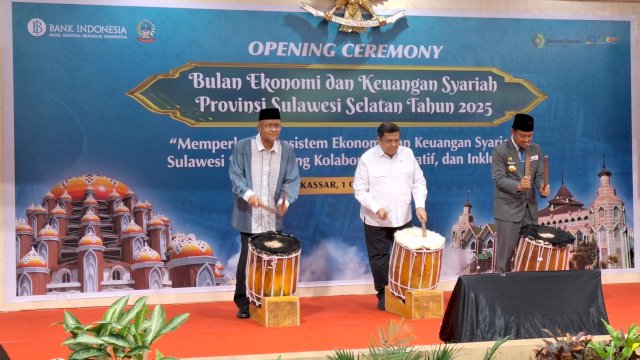 Pembukaan Bulan Ekonomi dan Keuangan Syariah 2025 di Kantor BI Sulsel. Foto: Istimewa.