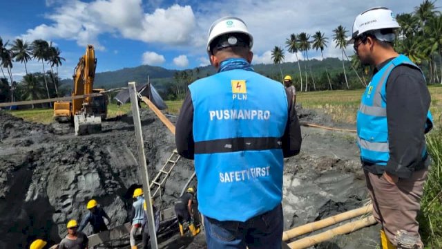 Management Patrol ke proyek pembangunan Saluran Udara Tegangan Tinggi (SUTT) 150 kV Palu 3 &ndash; Tambu. Foto: Istimewa.