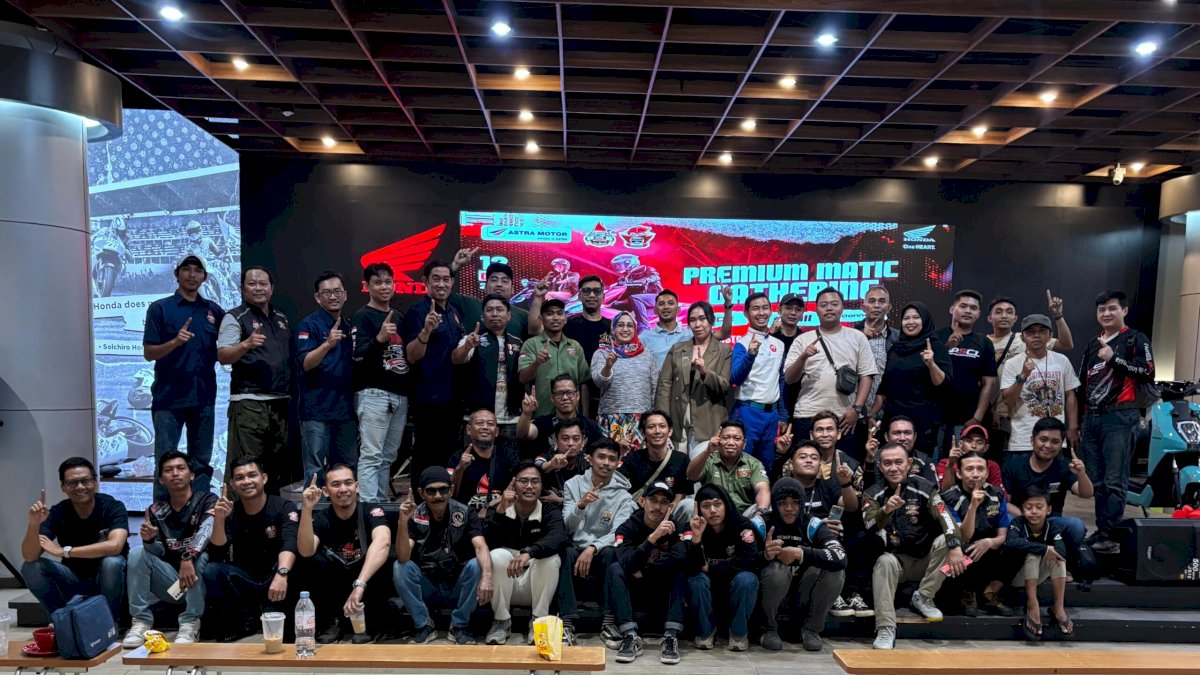 Sosialisasikan Honda Bikers Day 2025, Asmo Sulsel Kopdar Bareng Komunitas PCX dan Stylo