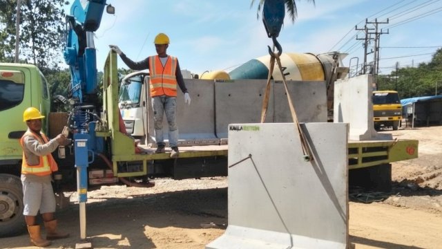 Produk Precast L Shape Kalla Beton. Foto: Istimewa. 