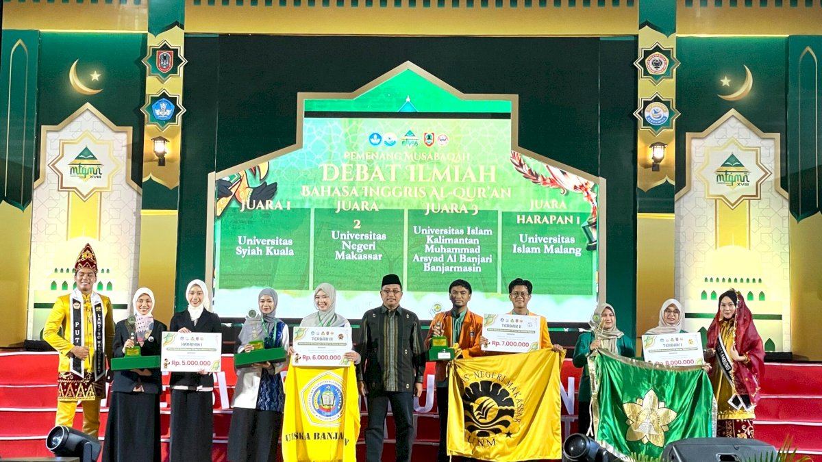 UNM Akhiri Puasa Gelar di MTQ Mahasiswa Nasional 2025, Raih Dua Medali Sekaligus