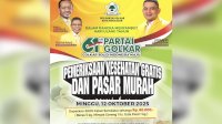 HUT ke-61, Golkar Makassar Berbagi Dua Ribu Paket Sembako Murah dan Pemeriksaan Kesehatan Gratis