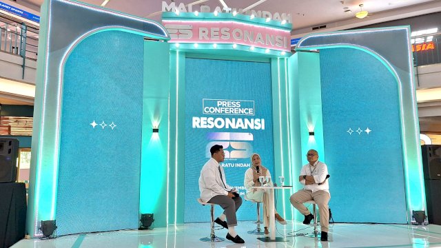 Press conference ulang tahun ke-25 Mal Ratu Indah. Foto: Sri Wahyu Diastuti / Sulselsatu.com.