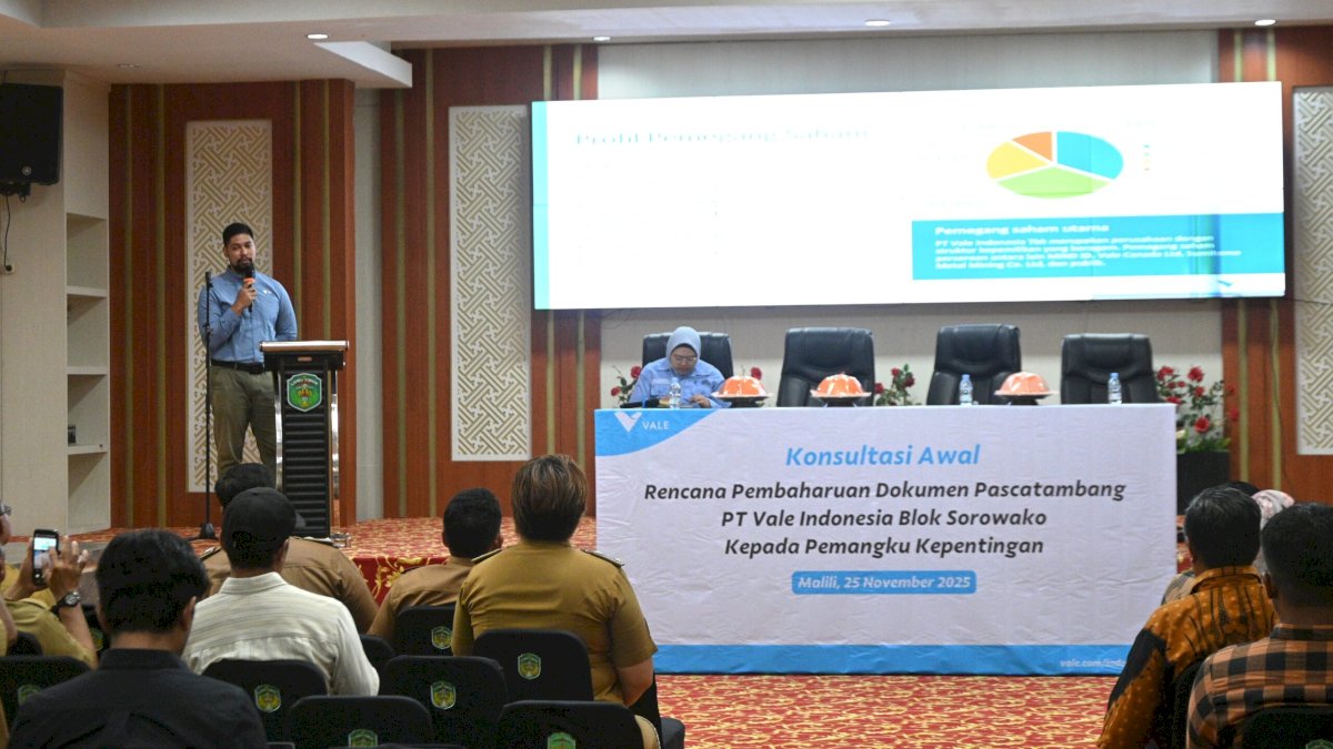 PT Vale Paparkan Rencana Strategis Pascatambang di Pejabat Daerah di Sorowako