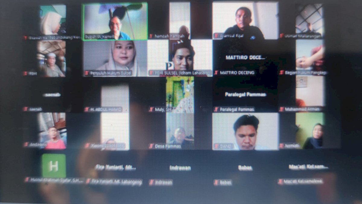 Kanwil Kemenkum Sulsel Dukung Pelatihan Paralegal Desa di Pangkep